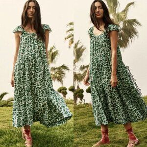 THE GREAT plumeria dress